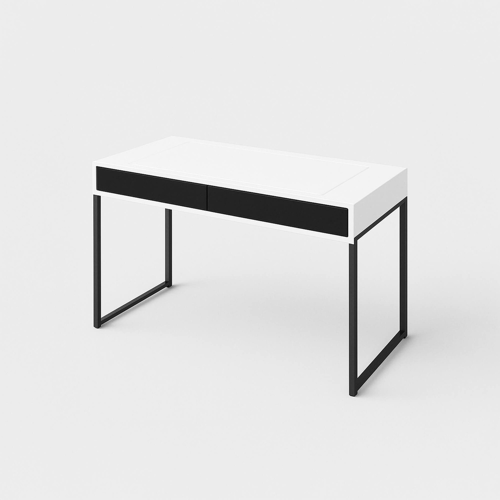 [FURN_0096] Customizable Desk (سفید, استیل)